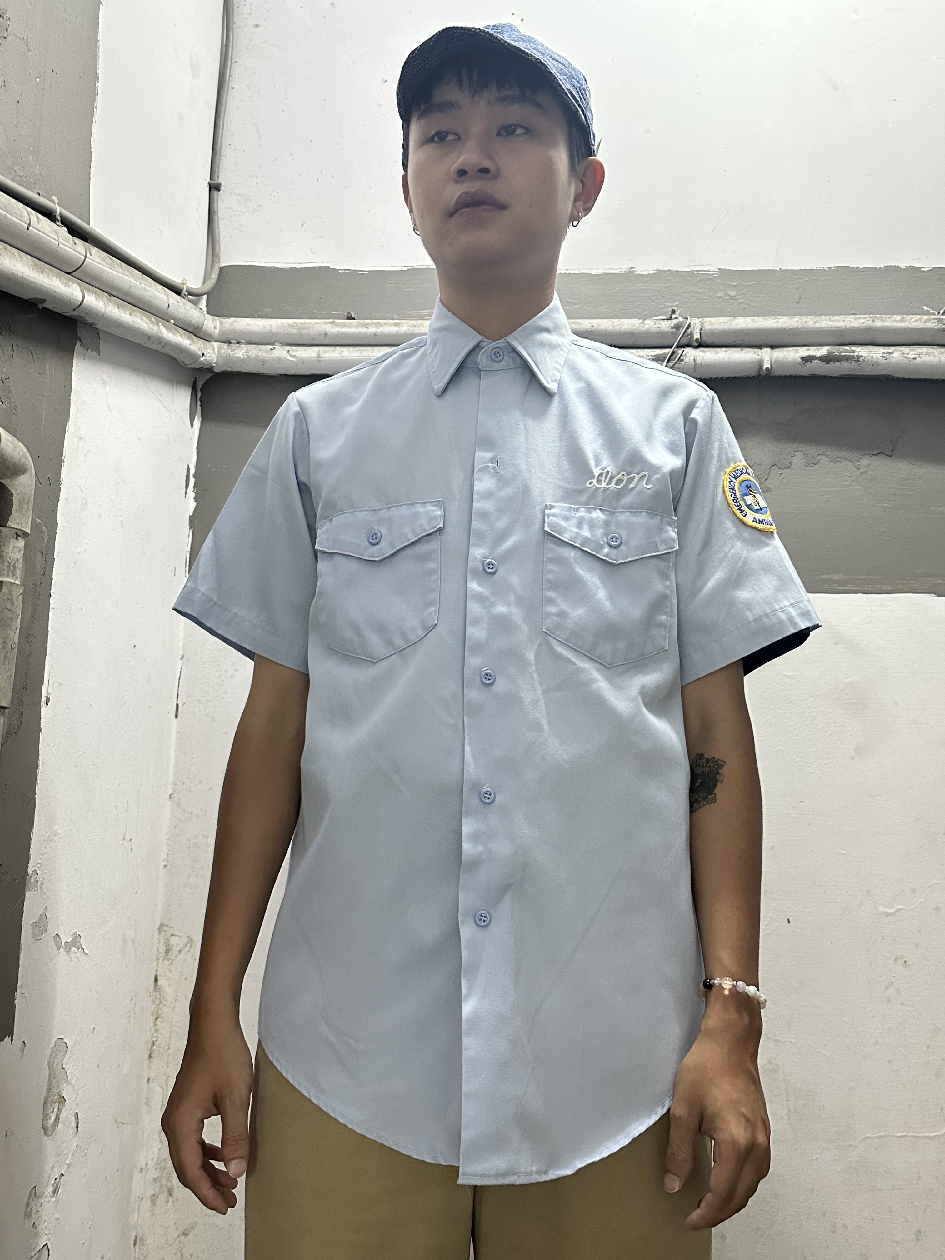 70s LeeWork Shirt*Chain Stitch Made in USA