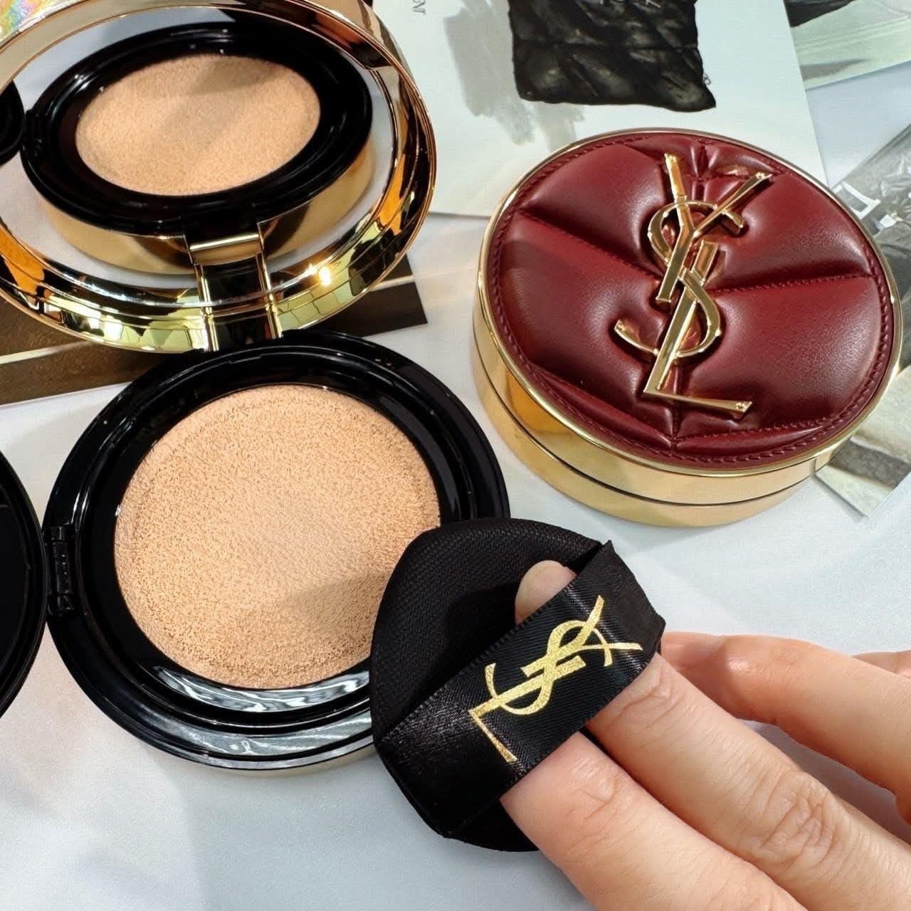 YSL 恆久完美霧光氣墊雲朵皮革版14g SPF23 / PA++ 🍷