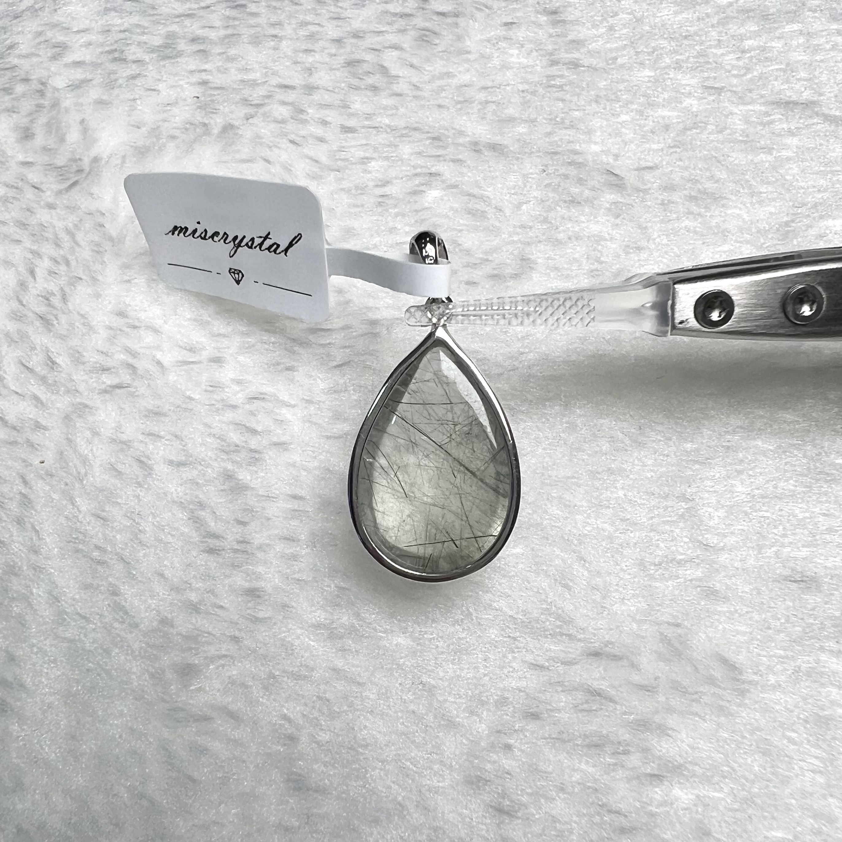 綠髮晶吊墜 #A593