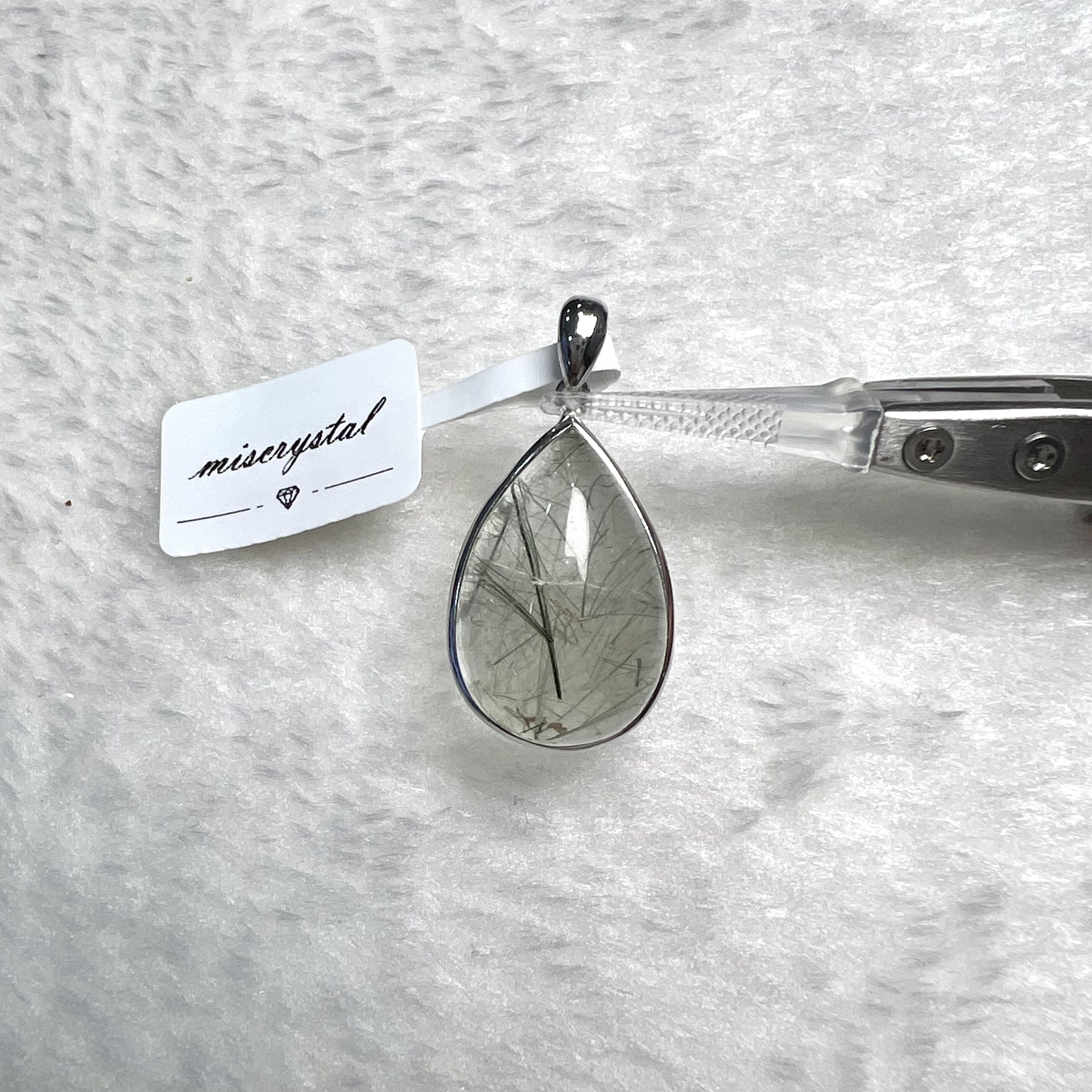 綠髮晶吊墜 #A594