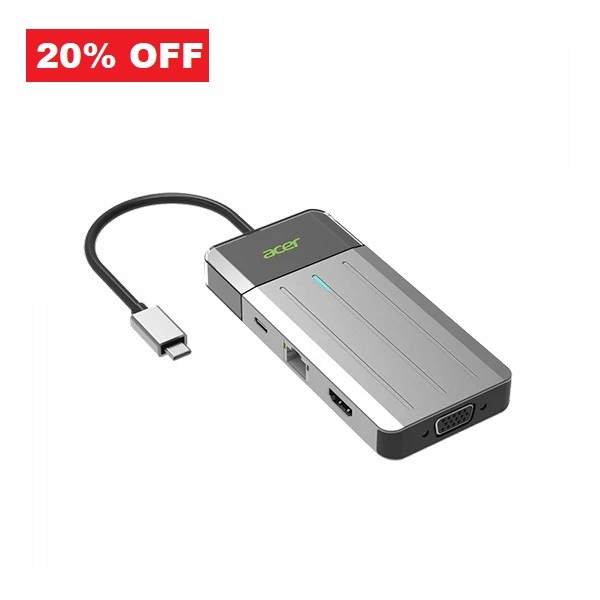 Acer 7 IN 1 USB-C Travel Dock 擴展器 ODK3J0