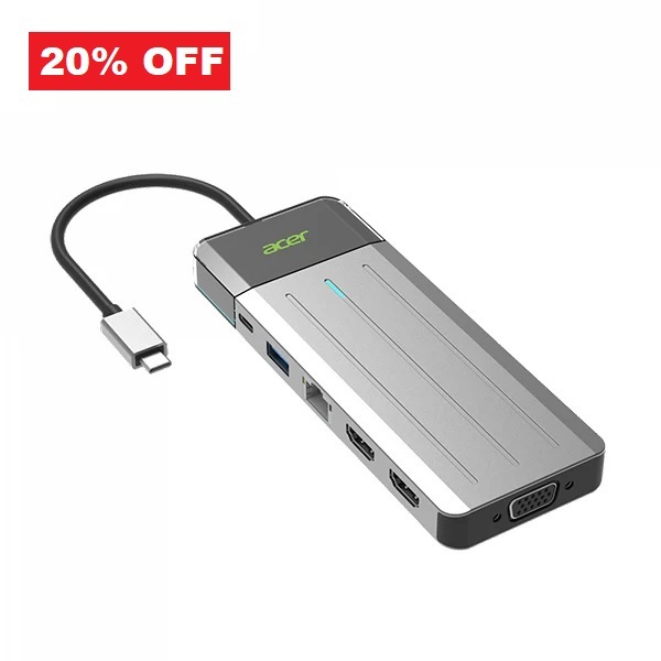 Acer 12 IN 1 USB-C Travel Dock 擴展器 ODK3L0