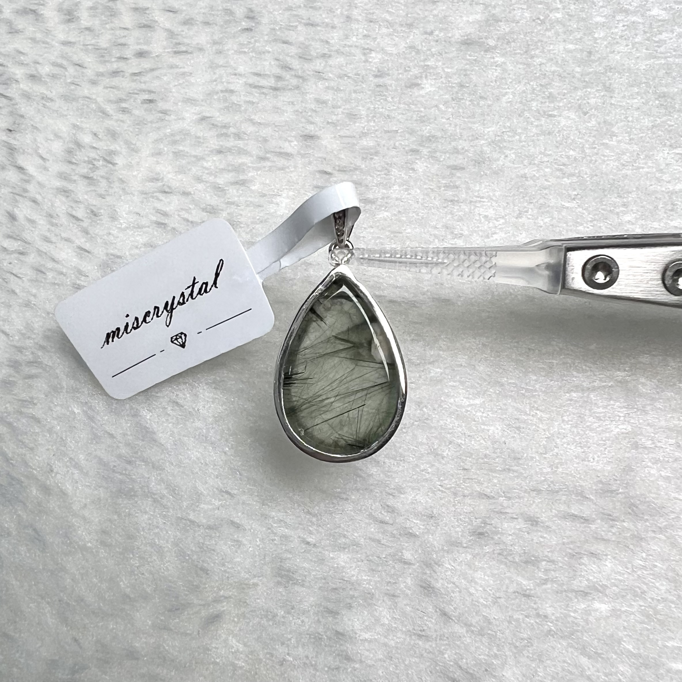 綠髮晶吊墜 #A591