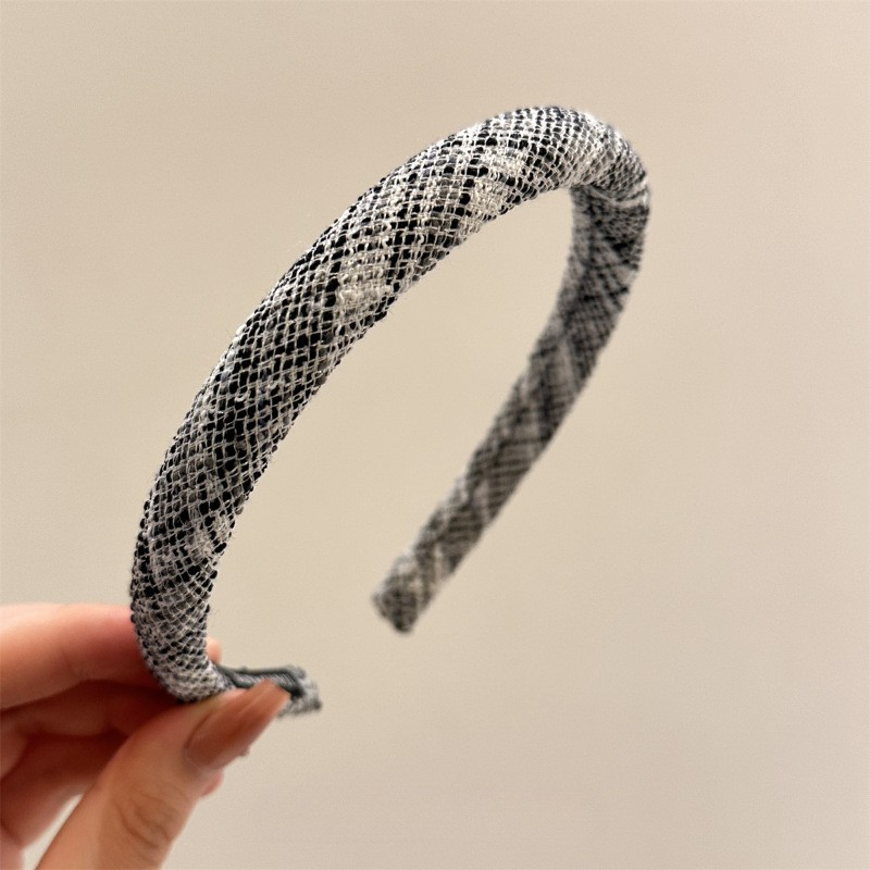 [2 FOR RM10] Tweed-Inspired Fresh Plaid Headband