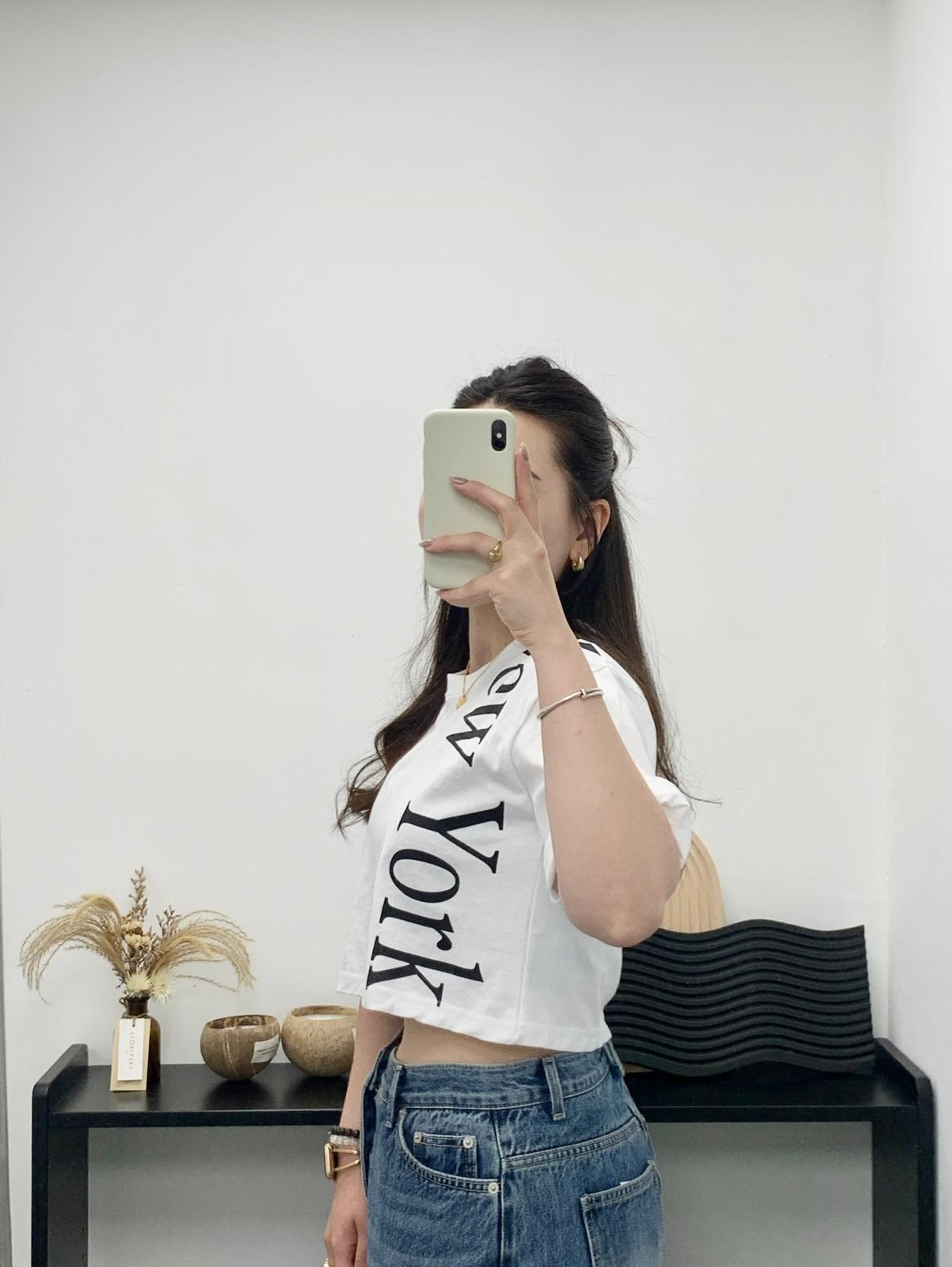New York短版Tee(白色)