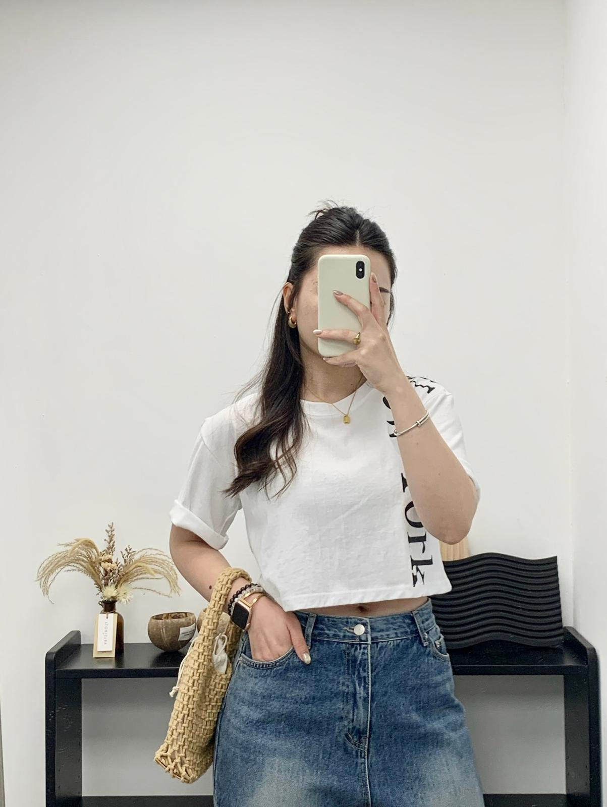 New York短版Tee(白色)