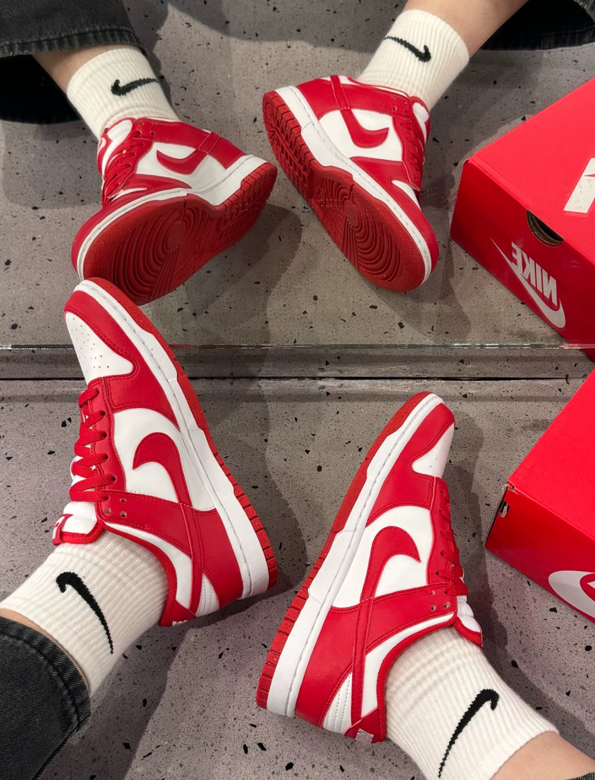 【逢甲FUZZYNike Dunk Low "St. Johns" 紅白 DD1873-116