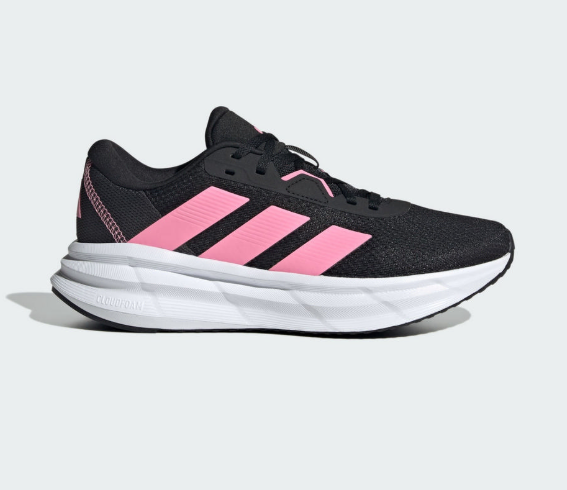 Adidas Galaxy 7 W 女款輕量慢跑鞋｜黑粉配色 百搭運動休閒鞋/新手跑者與日常穿搭首選 JUN25