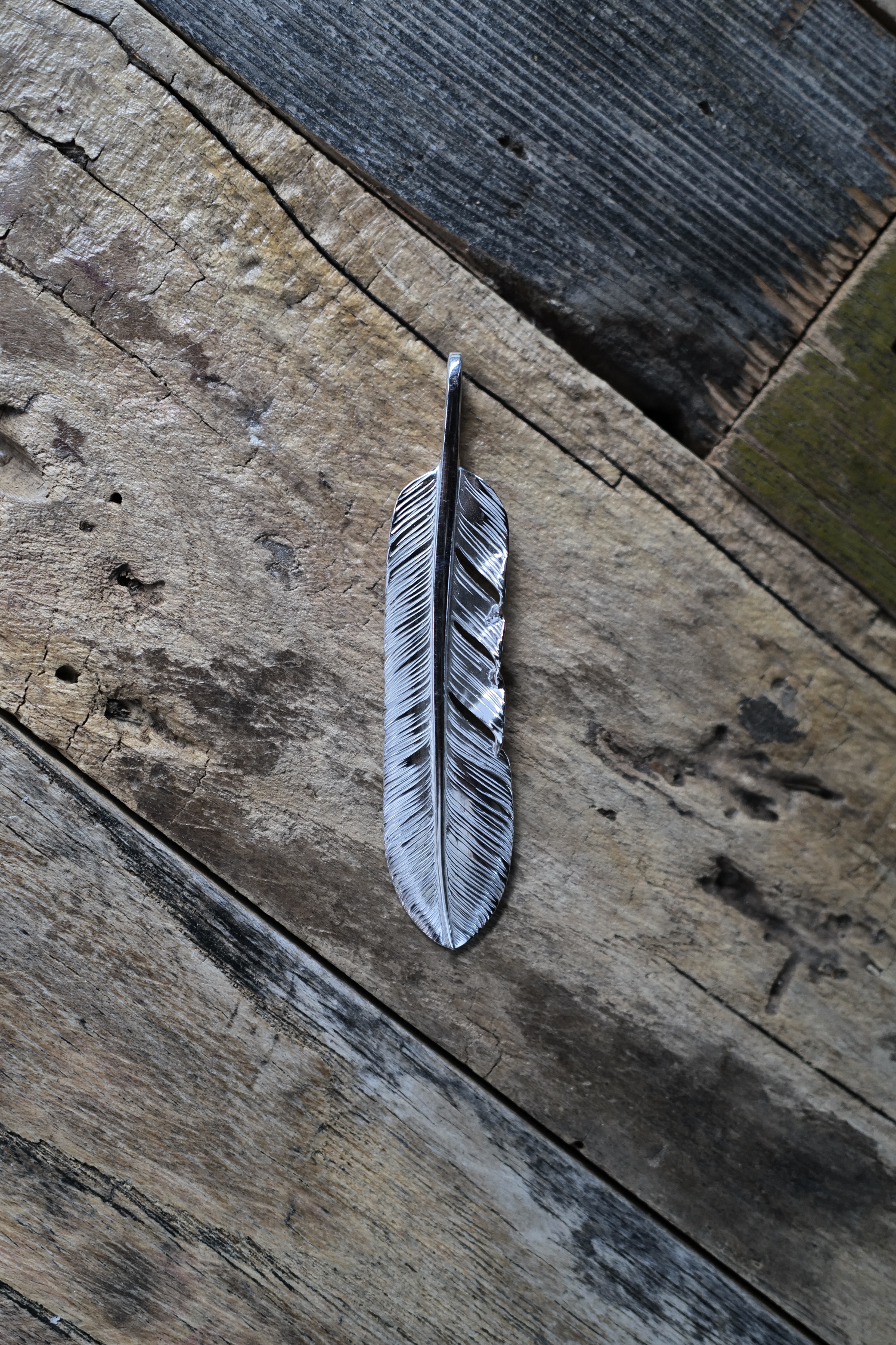 素銀羽毛舊版大碼*