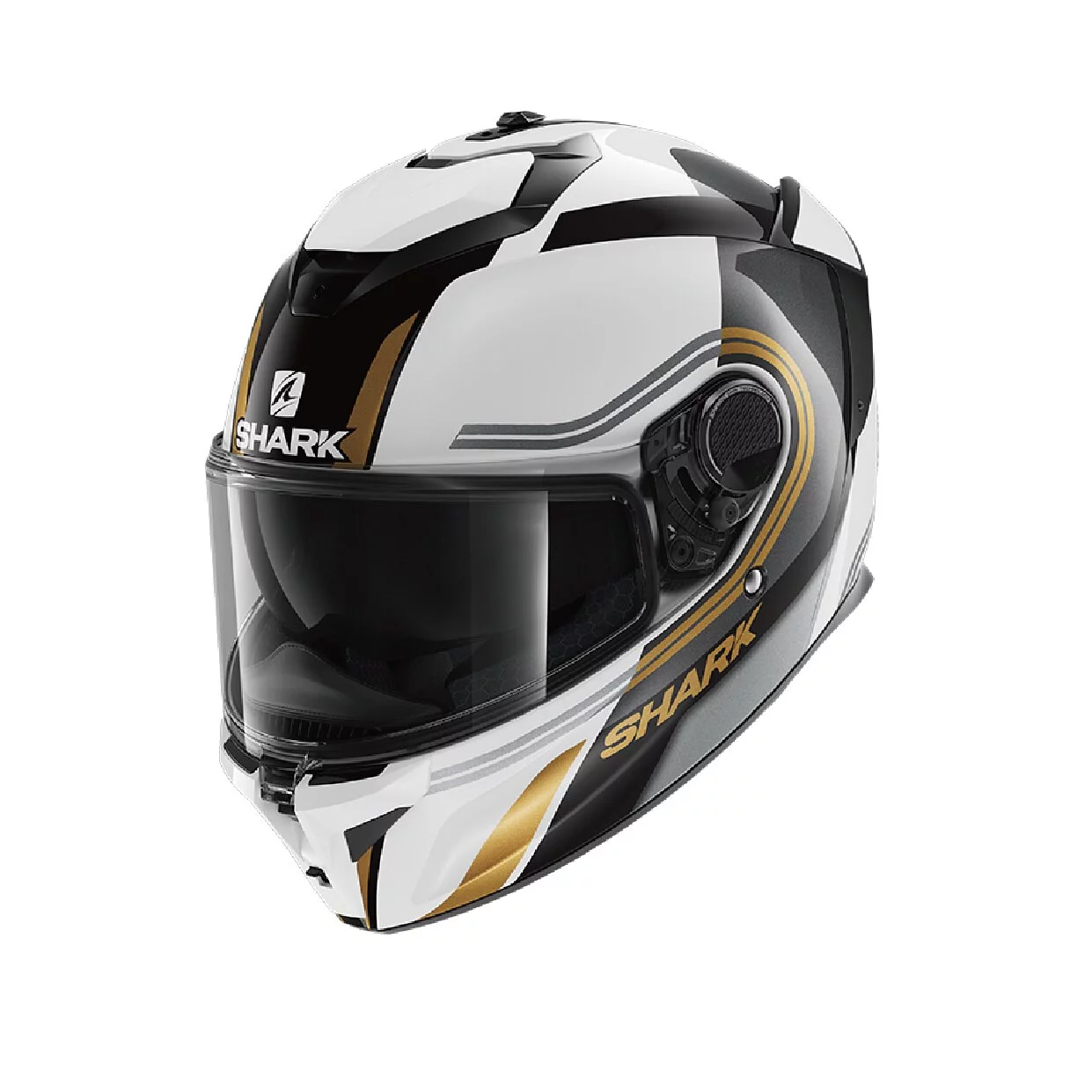 SHARK SPARTAN GT TRACKER 黑白金 彩繪