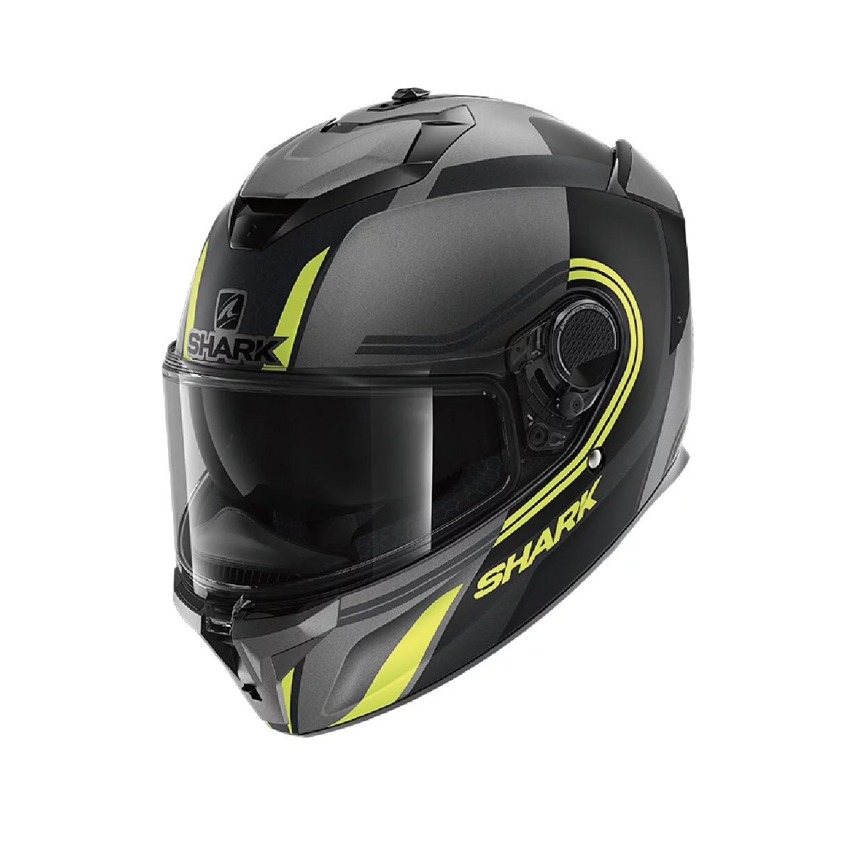 SHARK SPARTAN GT TRACKER 黑灰黃 彩繪