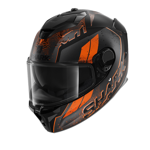 SHARK SPARTAN GT RYSER 黑橘 彩繪