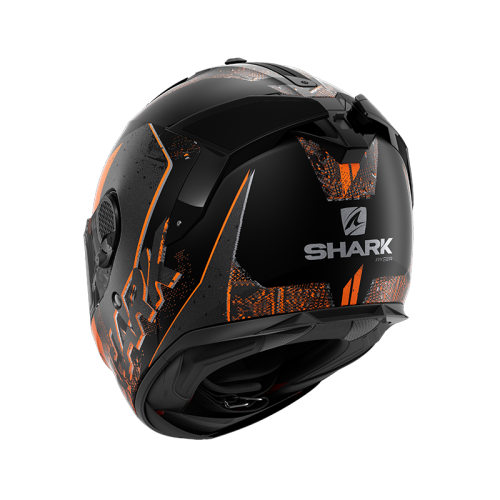 SHARK SPARTAN GT RYSER 黑橘 彩繪