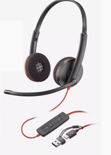 Poly Blackwire C3220 Headset 立體聲耳機 +便攜包