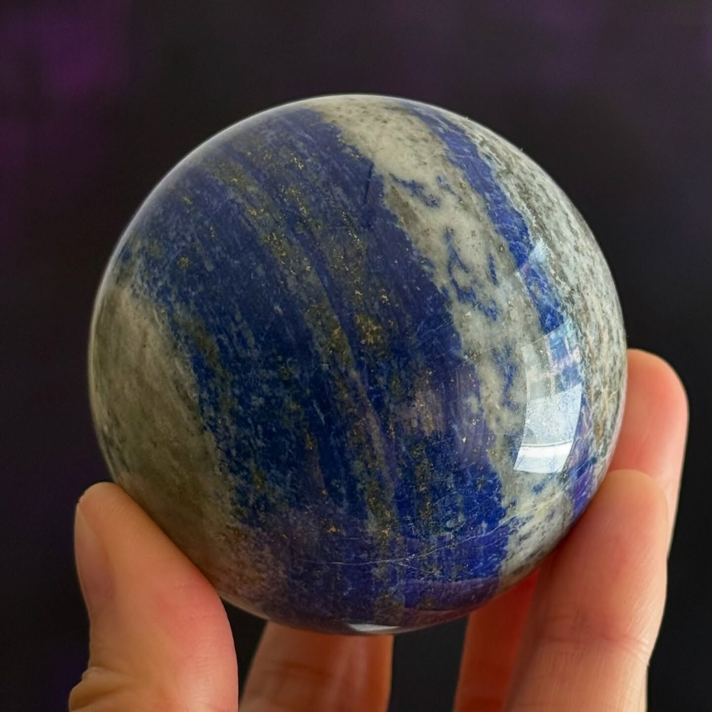 [原石] 青金石 水晶球