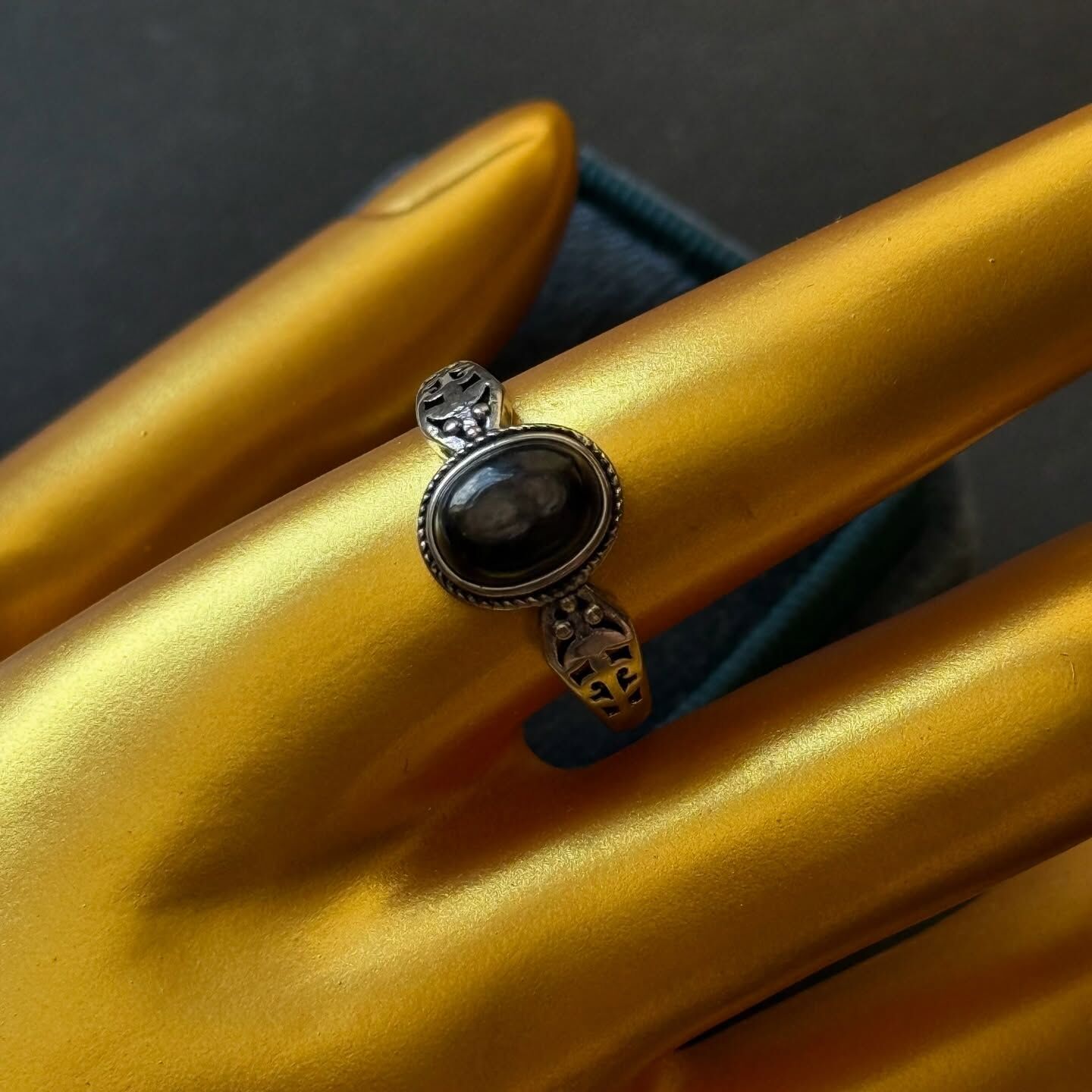 [原石] 金運石 水晶戒指