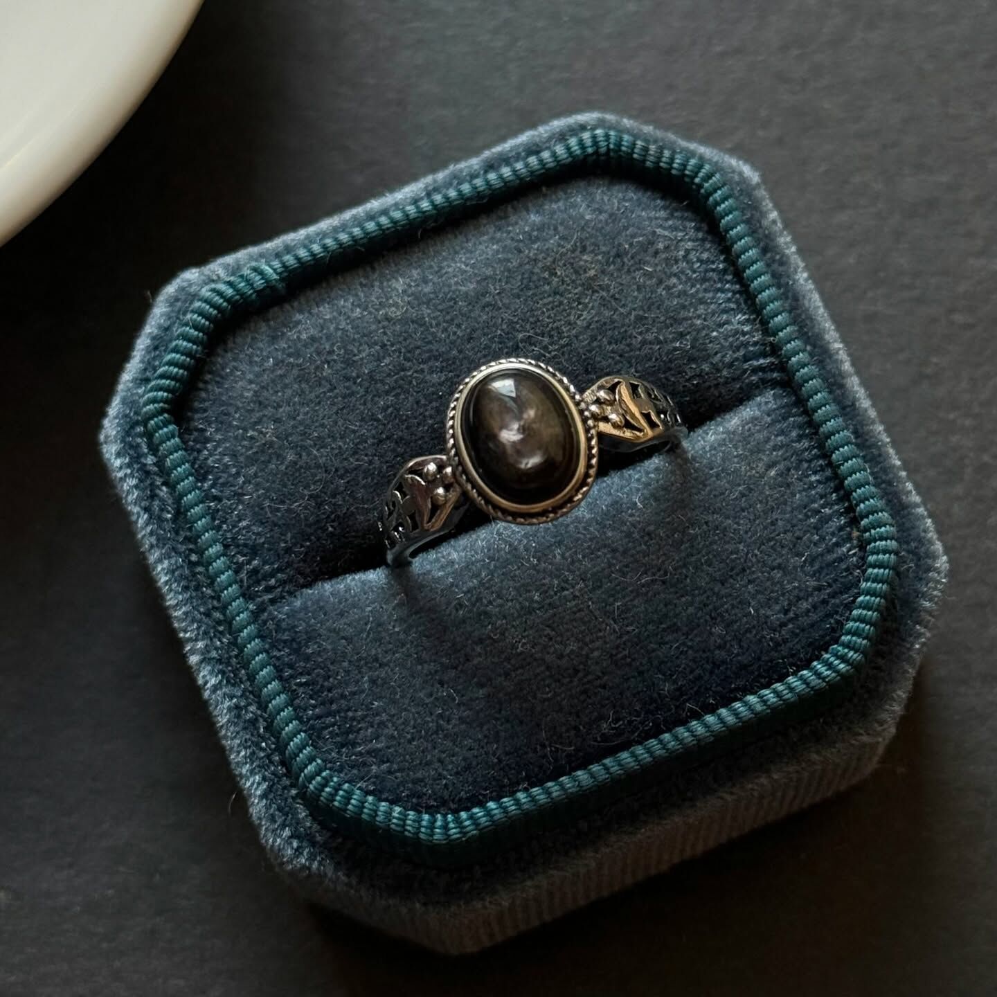 [原石] 金運石 水晶戒指