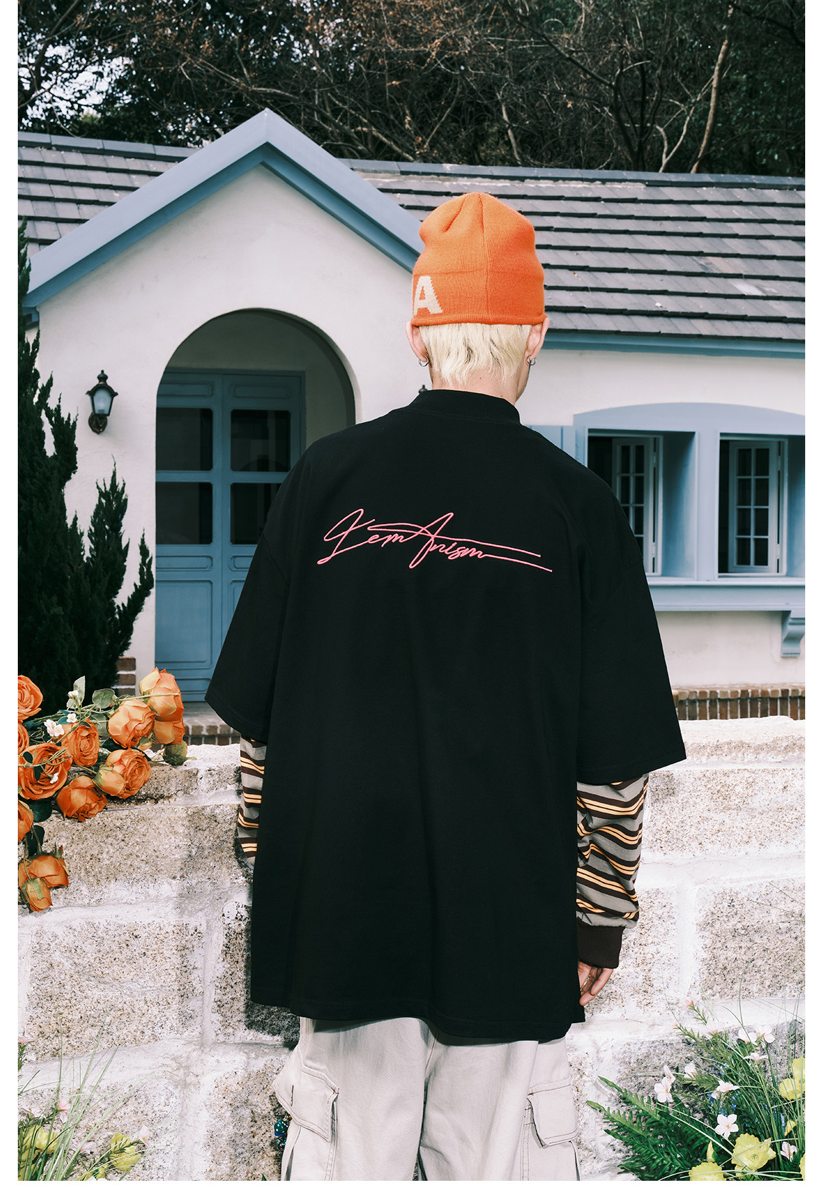 LEMANISM 300g重磅 半高領 刺繡 短袖