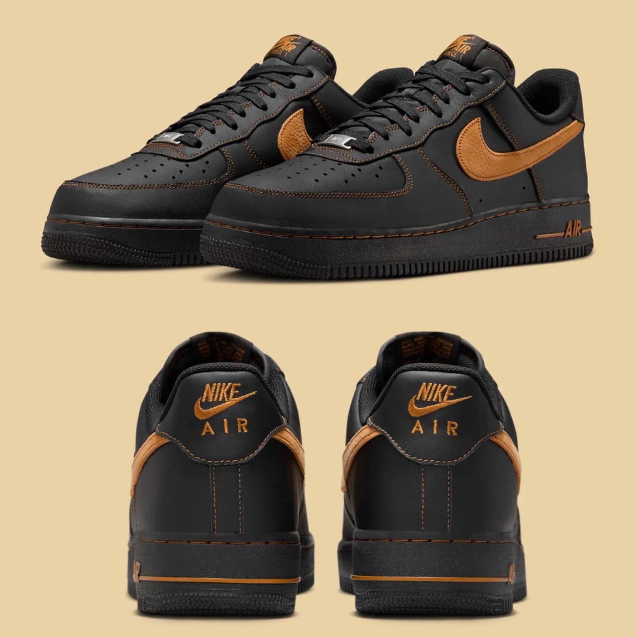 (預訂) Nike Air Force 1 Low - Black Tan