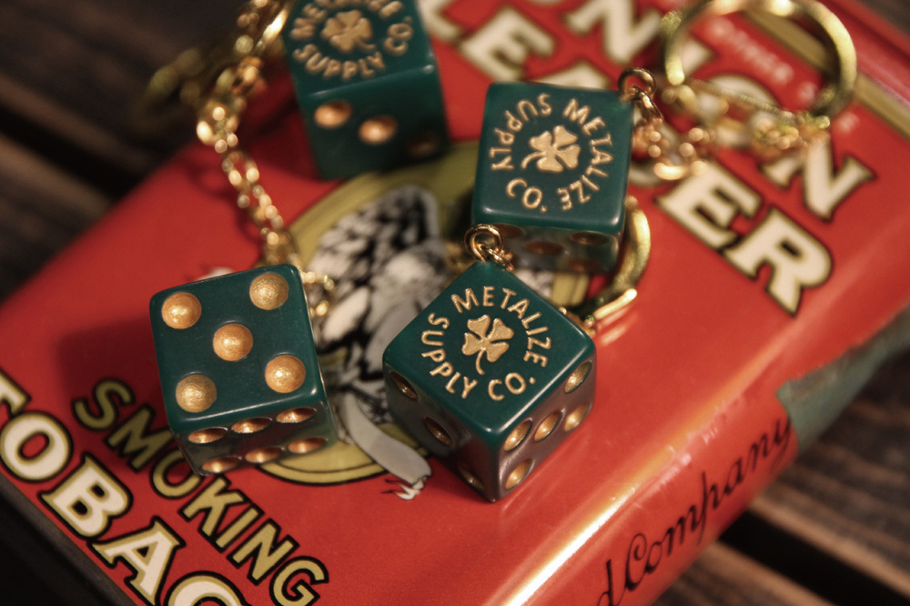 【METALIZE】"Lucky Clover Dice"幸運骰子鑰匙圈