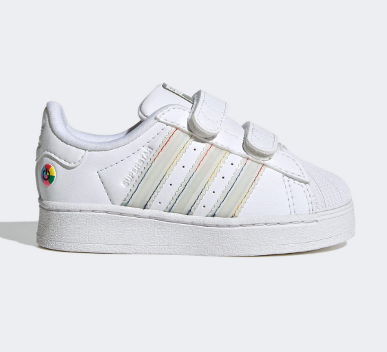 Adidas Superstar LED 嬰幼兒發光鞋｜白色魔鬼氈閃燈鞋/可愛亮眼 × 學步必備 JUN25