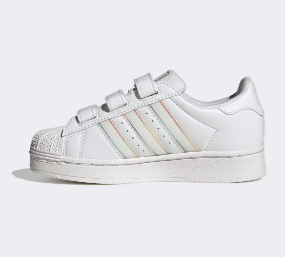 Adidas Superstar LED LIGHTS CF C 大童發光鞋｜白色閃燈魔鬼氈款/炫光閃爍 × 百搭經典 JUN25