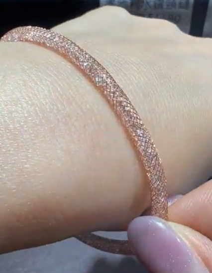 260131 - C59 摩洛哥品牌 奧地利水鑽玫瑰金色套裝（手鏈+頸鏈）