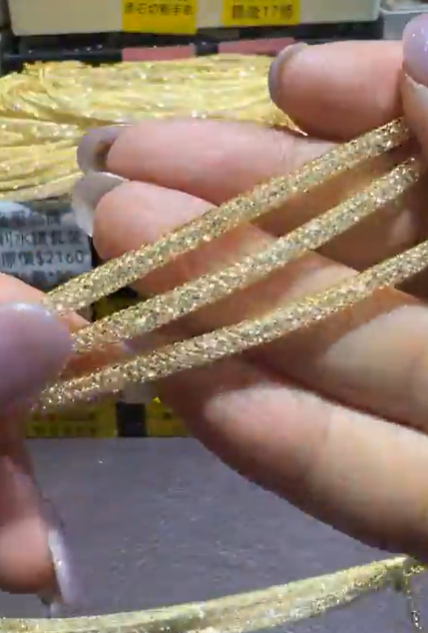 260131 - C60 摩洛哥品牌 奧地利水鑽金色套裝（手鏈+頸鏈）