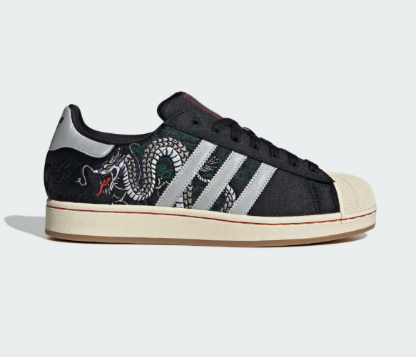 Adidas Superstar II 蛇紋奶油底貝殼鞋｜黑金街頭限定風 男女同款/經典進化 × 蛇紋潮流 × TOKYO靈感 JUN25