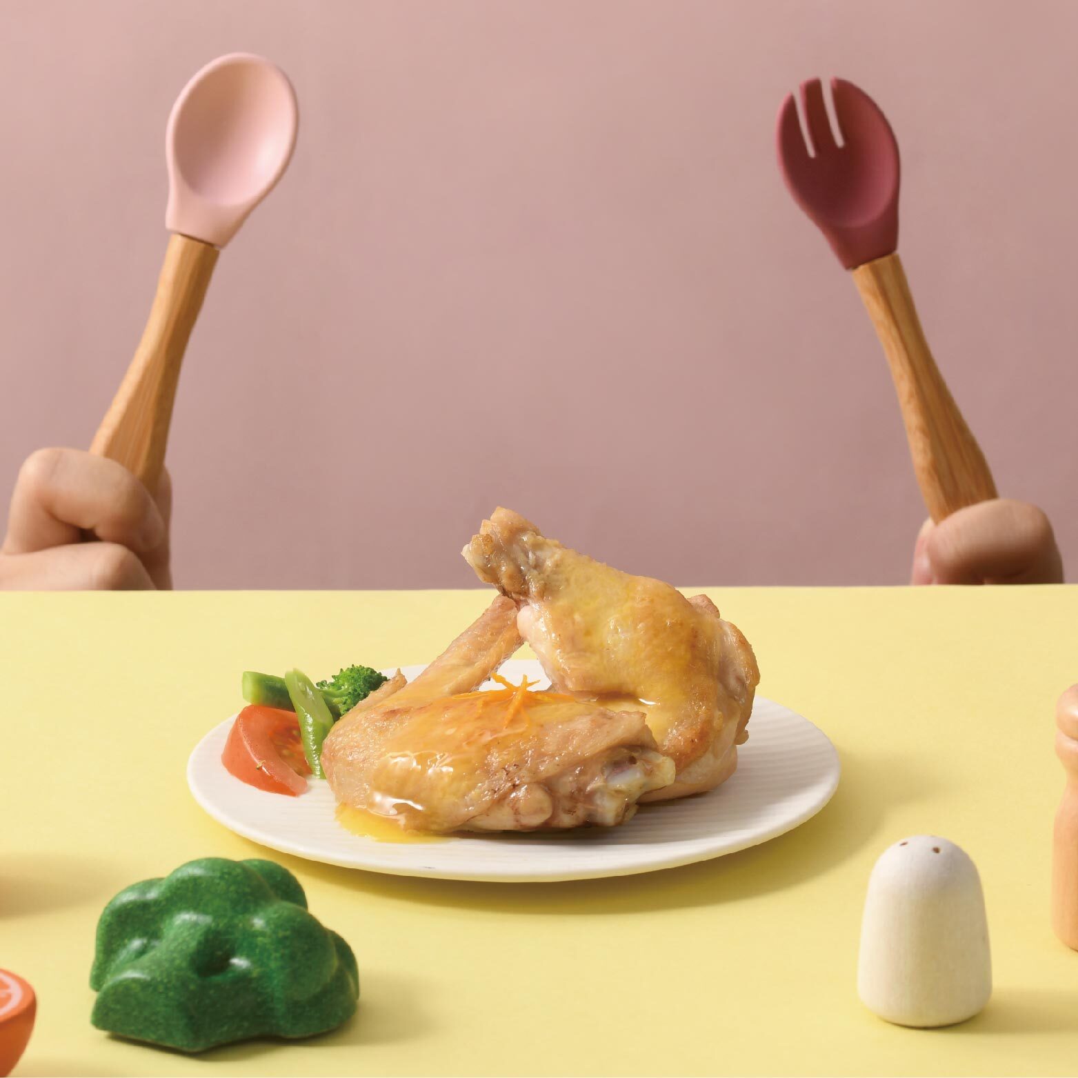 橙汁小雞翅排餐｜1歲寶寶主餐・自製橙汁醬・米其林指定肉品