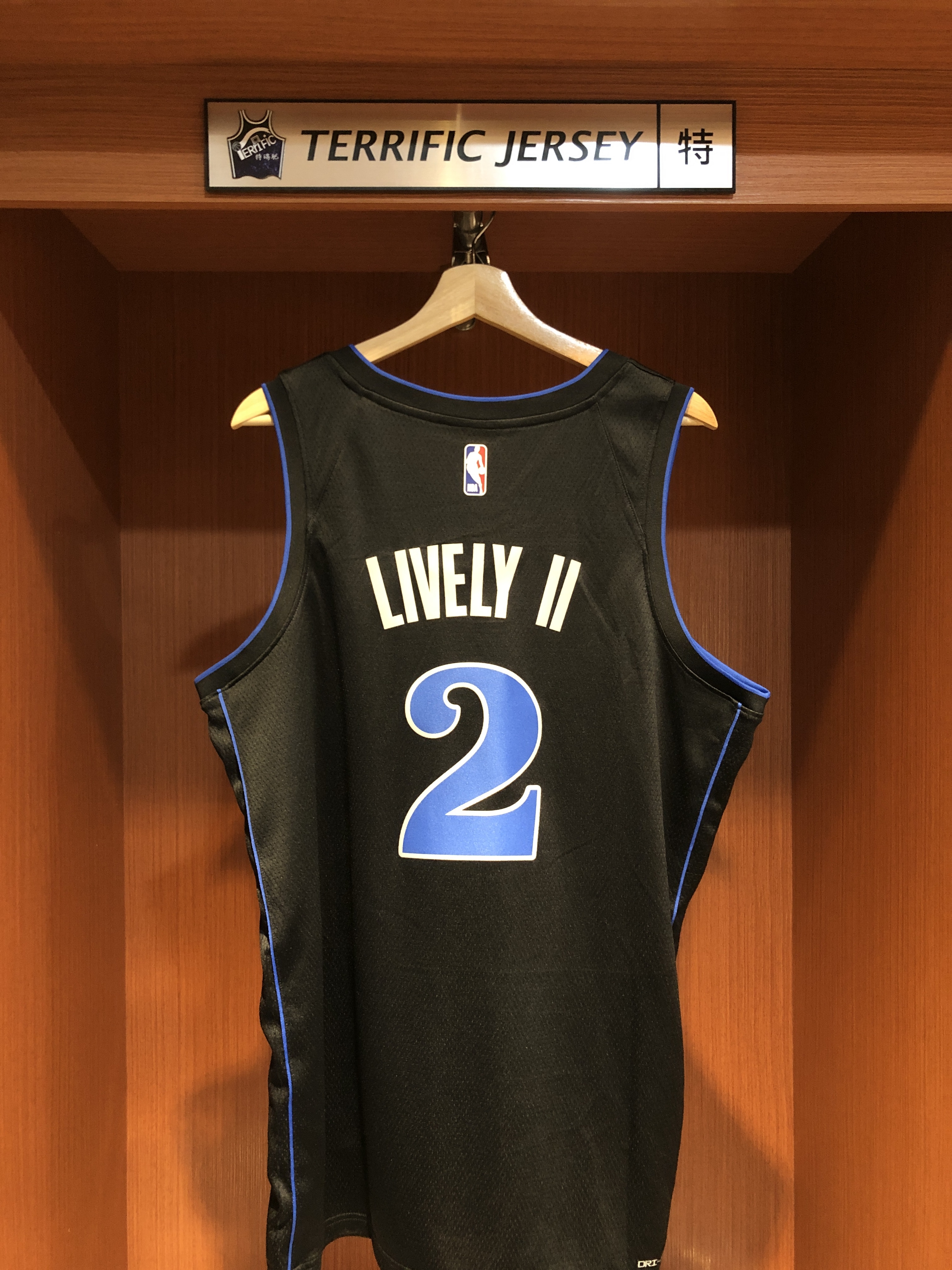 NBA球衣 Dereck Lively II 達拉斯小牛城市 City Nike Swingman 球迷版 熱轉印 全新