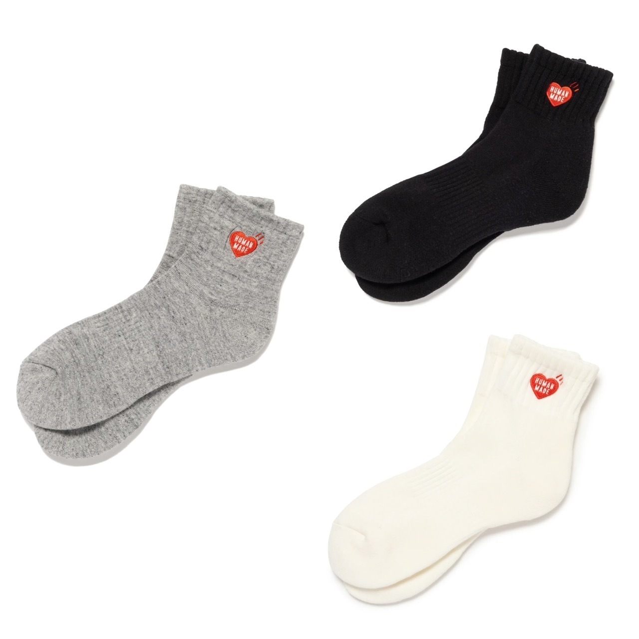 🇯🇵日本連線商品 HUMAN MADE 紅心短襪(3colors)