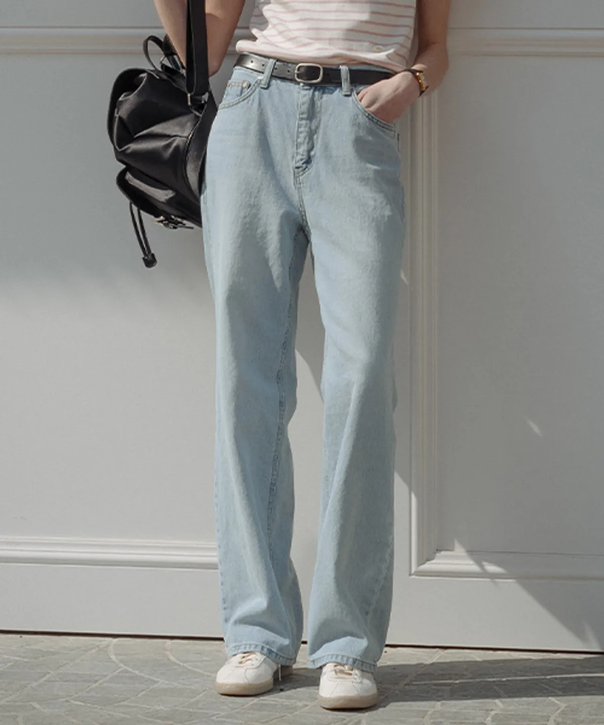 TILLIDIE Slop Straight Fit Denim Pants