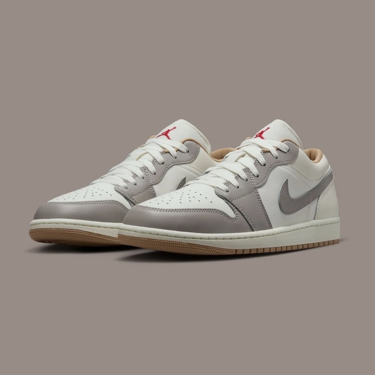 Nike Air Jordan 1 AJ1 OG Low Sail College Grey Rattan 海鹽灰色 米灰 復古籃球鞋 男鞋 553558-169