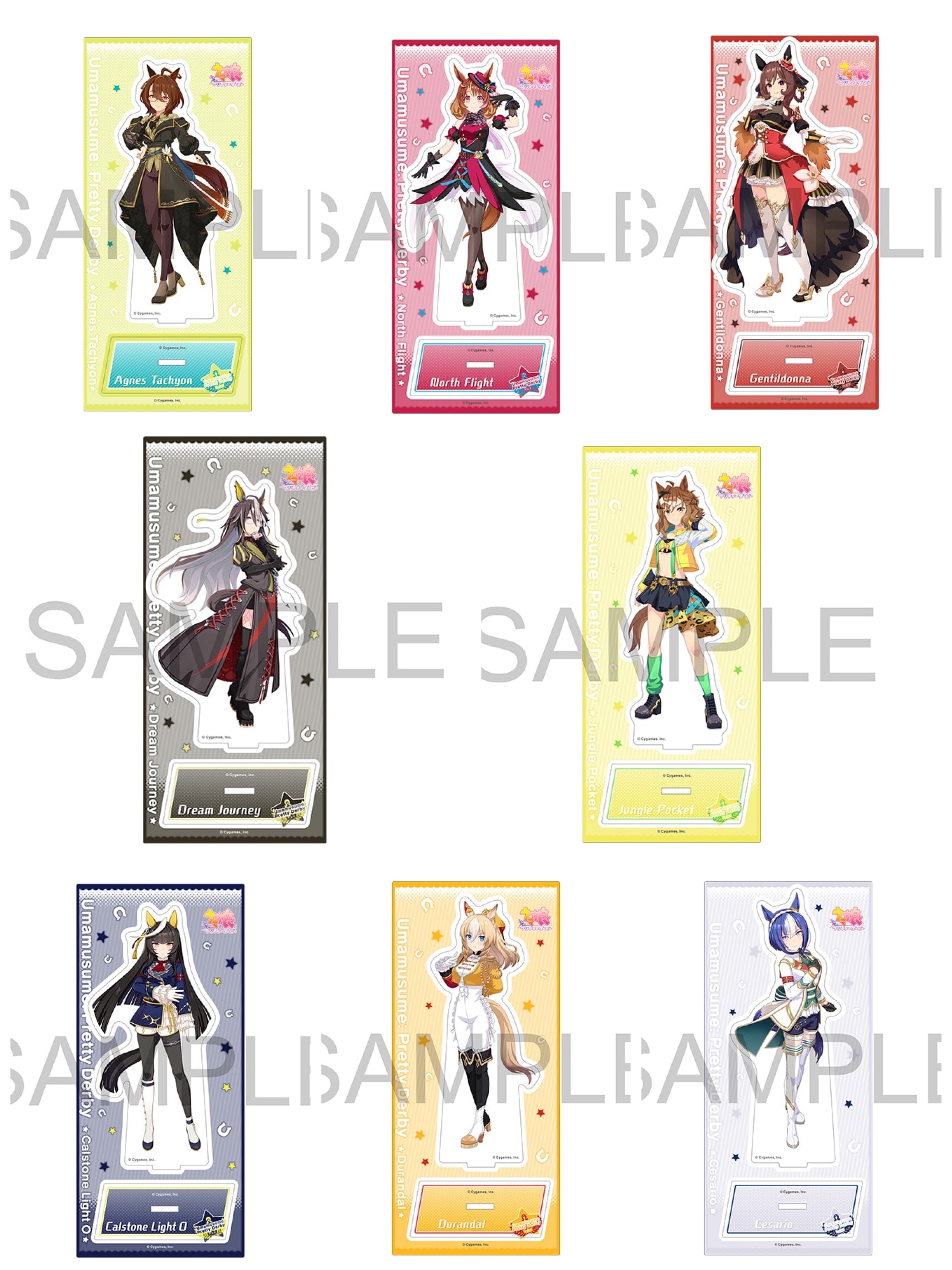ウマ娘　アクリルスタンド ウマ娘 ミニキャラがゆらゆら揺れるアクスタ等のグッズ5月発売!