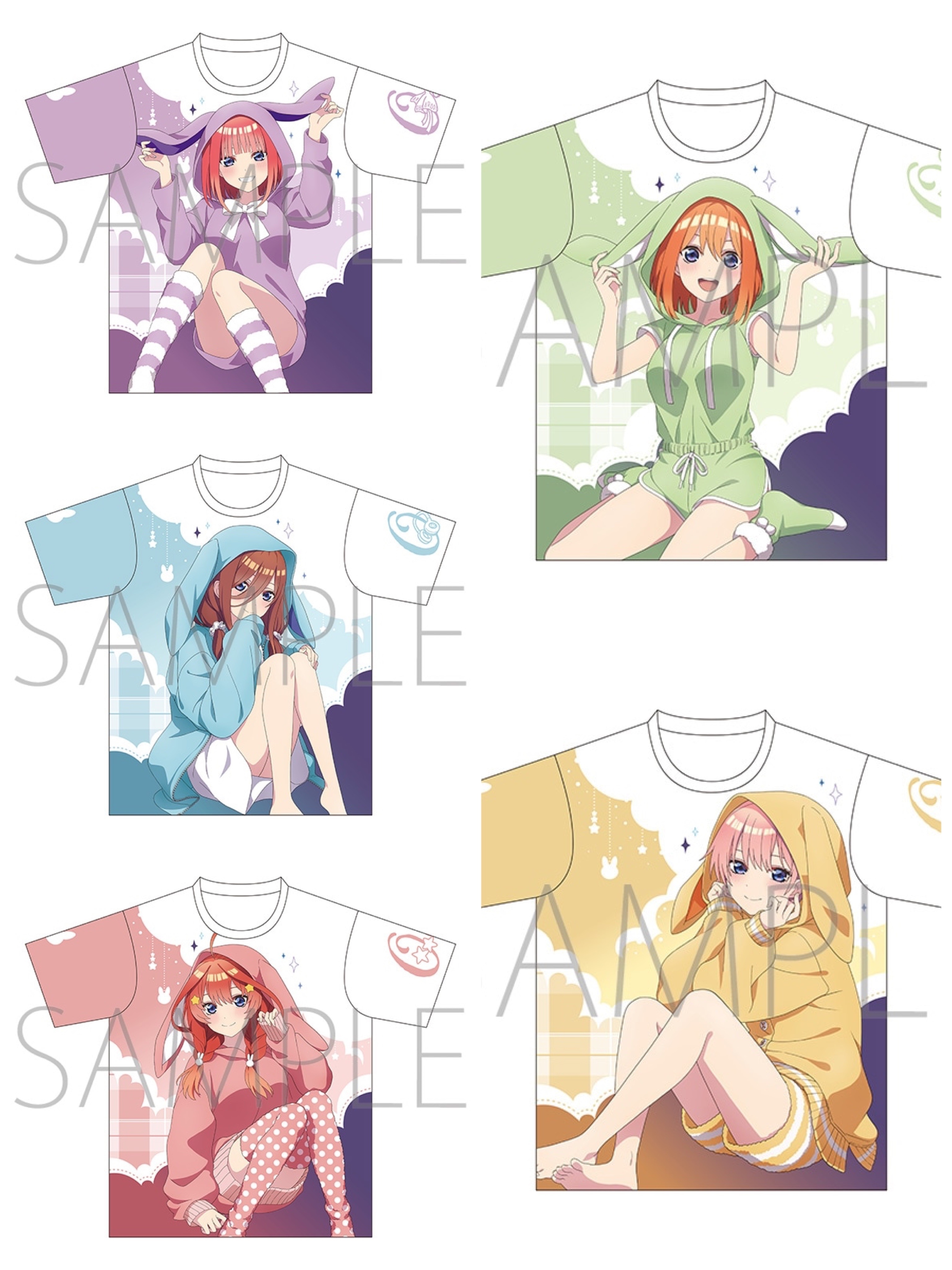 4550621358180 MOVIC 預訂 2025/9月 五等分の花嫁＊　フルグラフィックTシャツ
