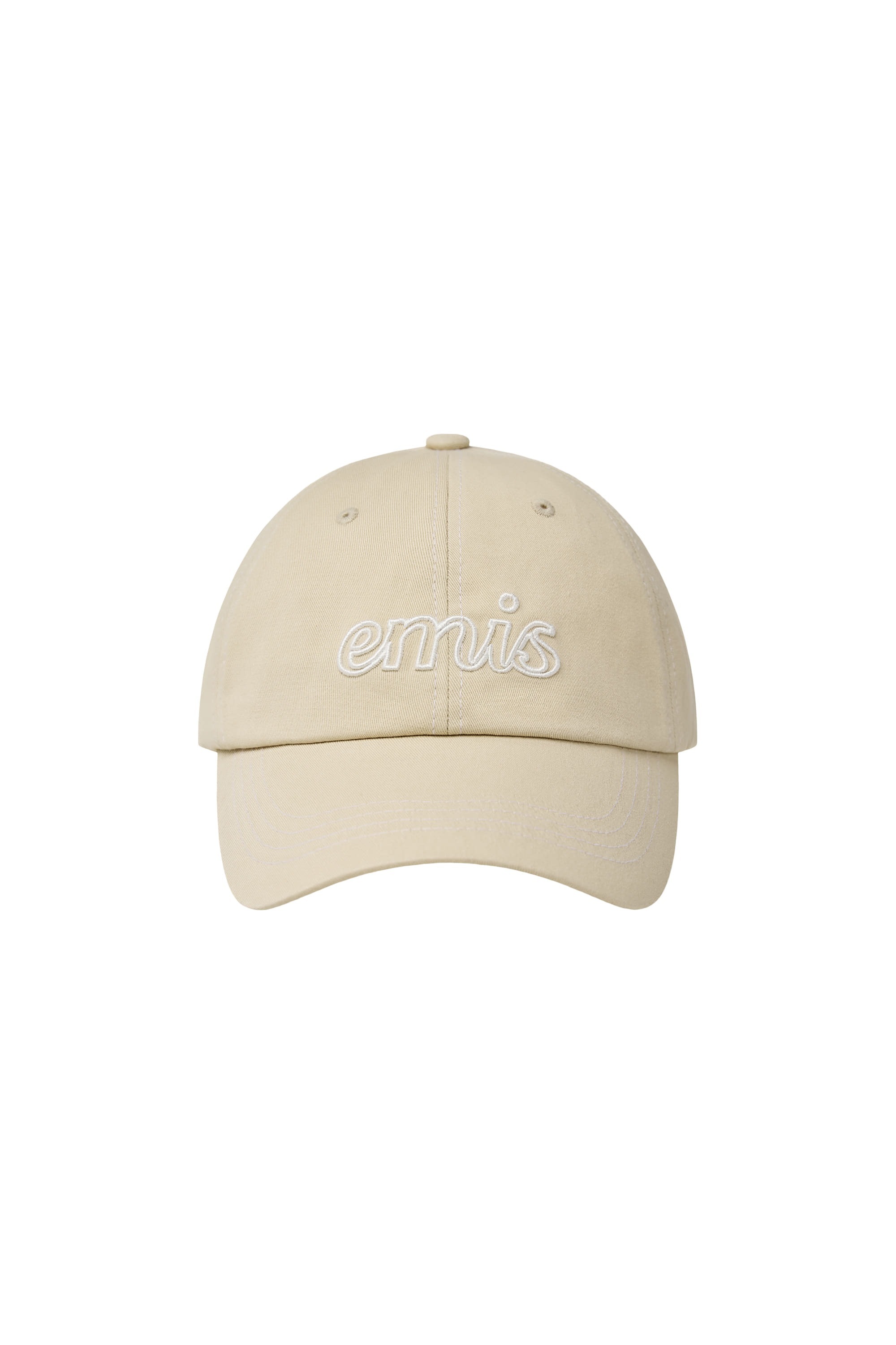 ★EMIS★ LETTERING LOGO WHITE STITCH BALL CAPCORAL m1037_147 LETTERING LOGO WHITE STITCH BALL CAP-CORAL - EMIS