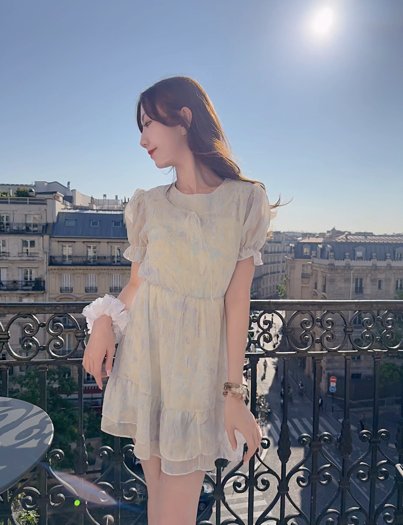 *BJ2 ONLY* THE FRENCHIE FAIRY CHIFFON PURPLE BLUE ONE PIECE LIVE 0621 0803B