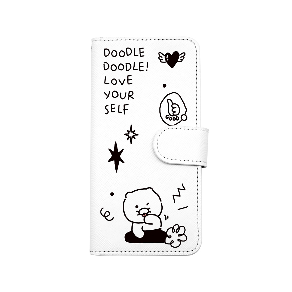 Kakao Friends - Leather Card Case - 翻蓋皮革插卡槽手機保護殼 S2