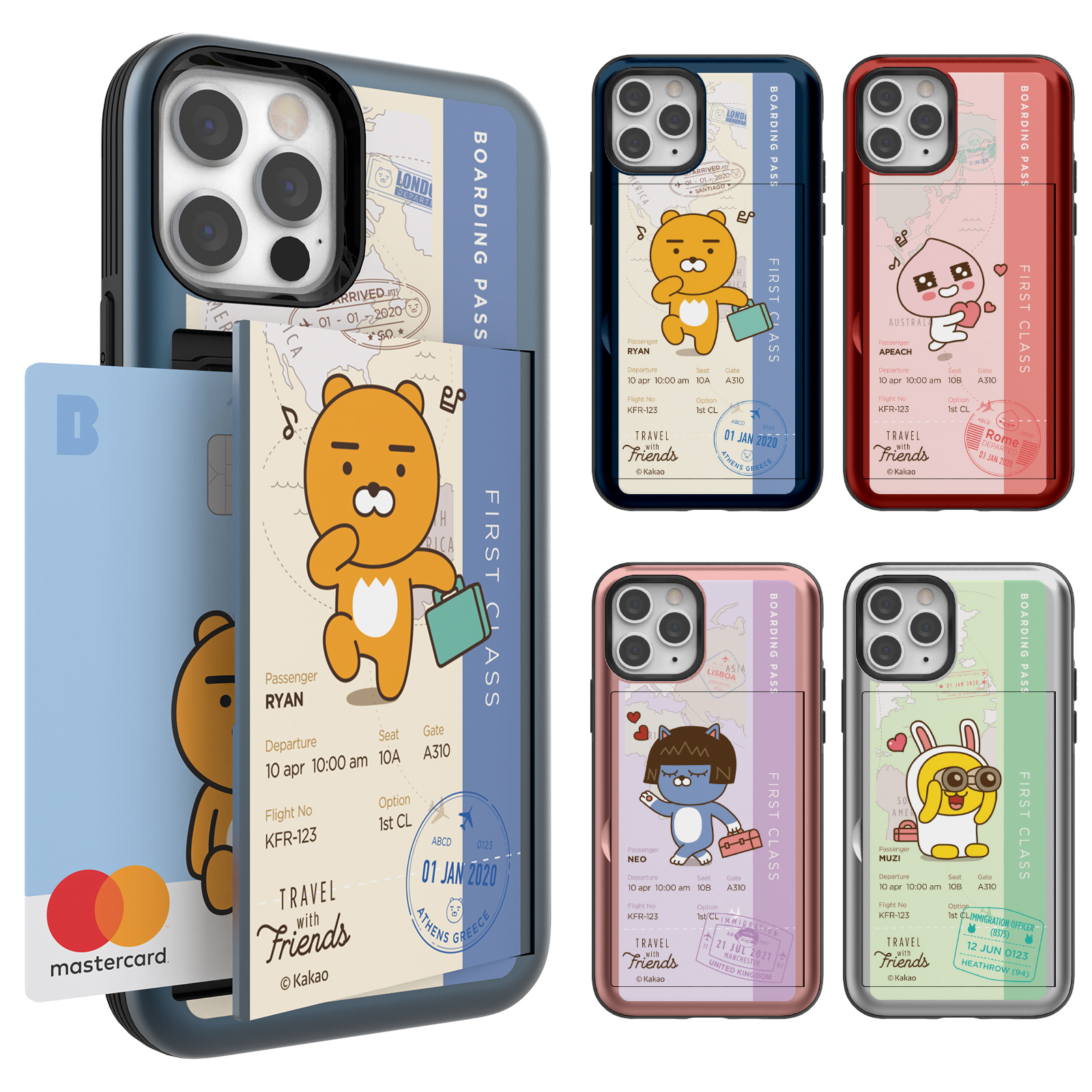 Kakao Friends - Door Card Case - 插卡槽雙層防撞手機保護殼 16 24 S2