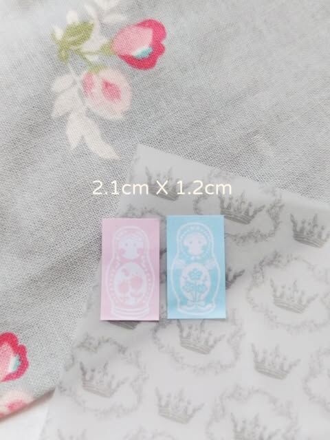 boogoo．許願娃娃-粉藍/粉紅 標籤機貼紙膠帶 <整捲/綜合分裝>