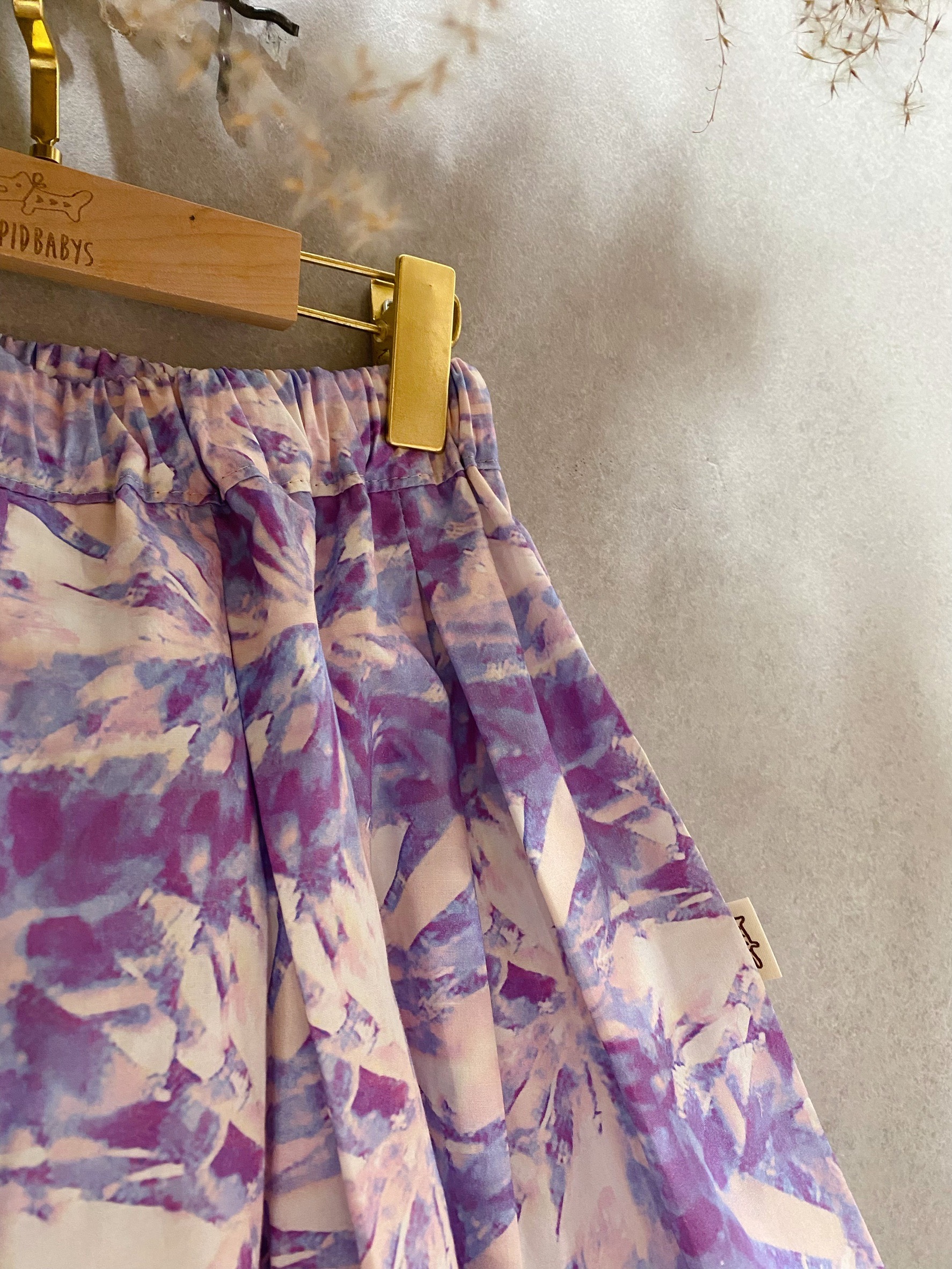 紫萬花筒 百摺褲裙(130)