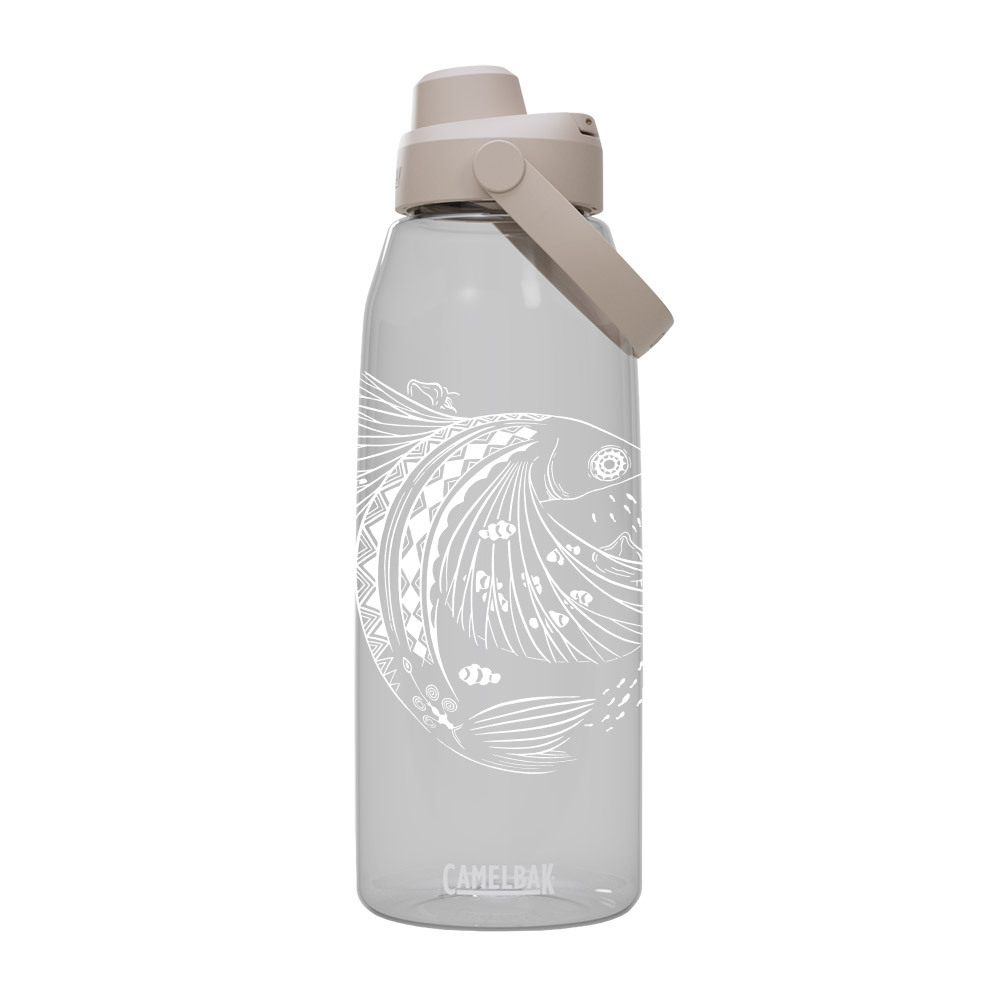 CamelBak 離島記憶-達悟飛魚 1500ml Chug 戶外運動水瓶RENEW 晶透白 CBSMUPB1502 [HappyOutdoor]