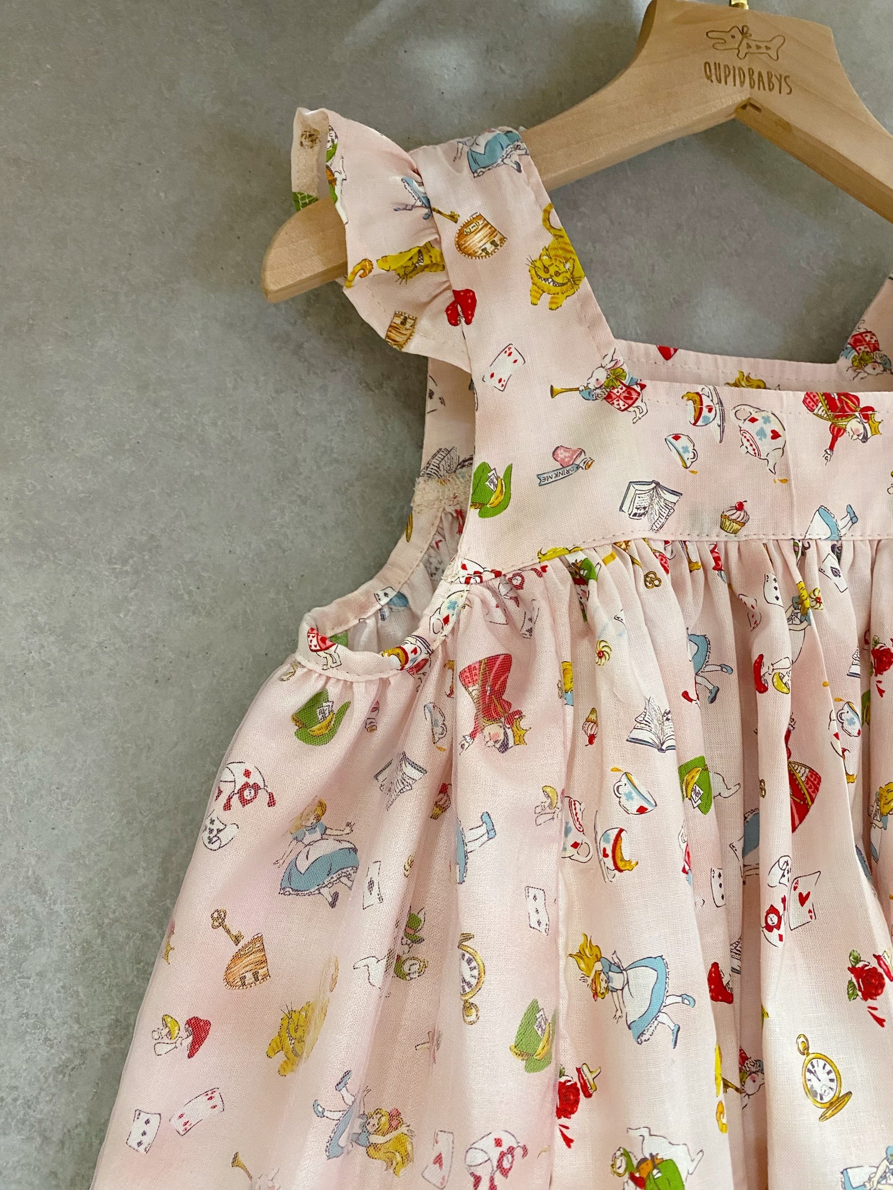 愛麗絲 方領小飛袖洋裝(100)