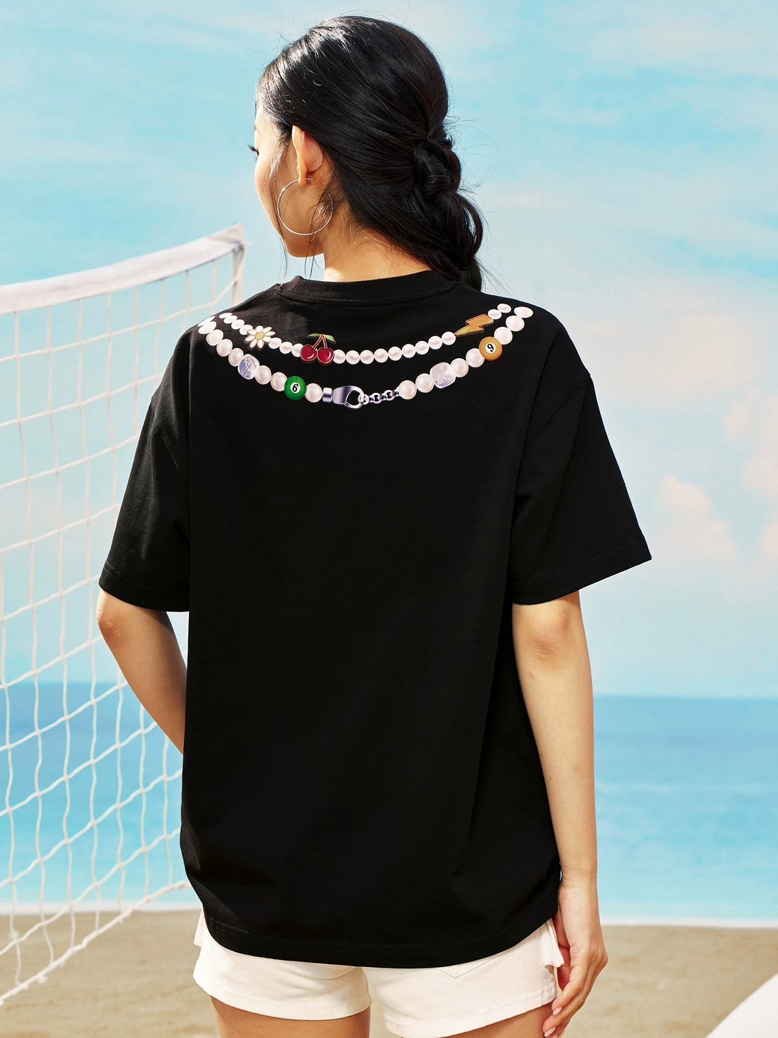 STK x MEDM聯名 SmallTownKid 燙印項鍊印花Logo 短袖 T