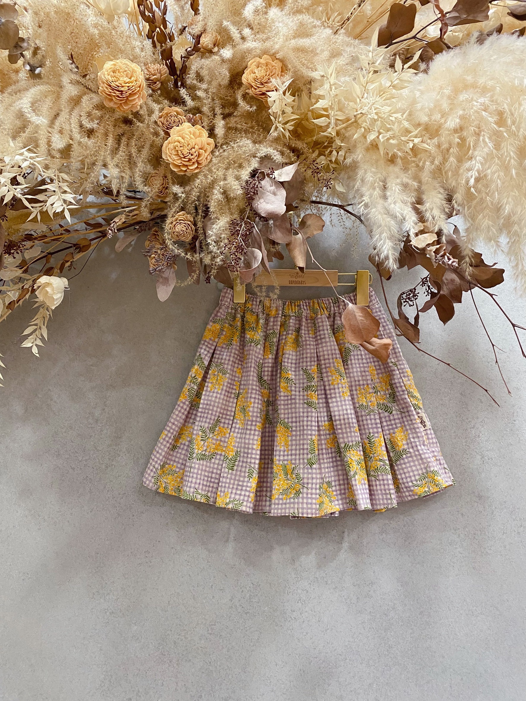 紫格金合歡 百摺褲裙(120)