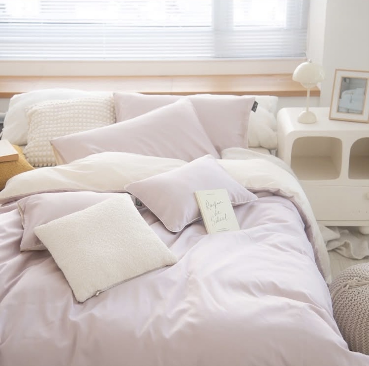 超細旦天絲棉薄被單  |  草莓奶昔 x 香草黃