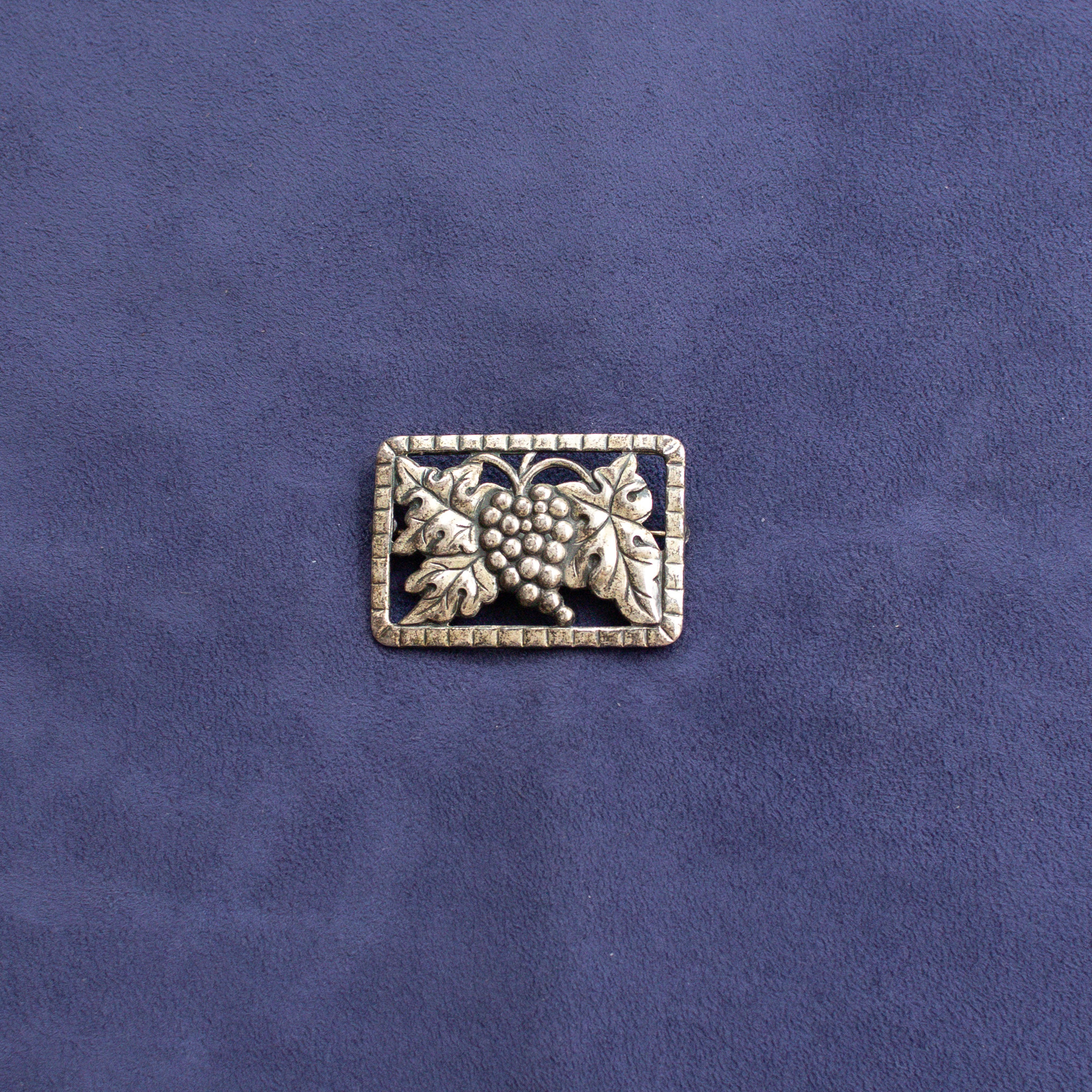 MEXICO STERLING SILVER BROOCH 墨西哥 手工 純銀 胸針 L