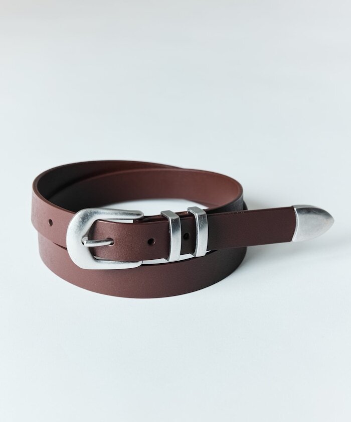『代購+現貨商品』2025AW FREAK'S STORE Real Leather Garrison Belt 皮革 西部 金屬皮帶扣 皮帶 現貨 1282248900074