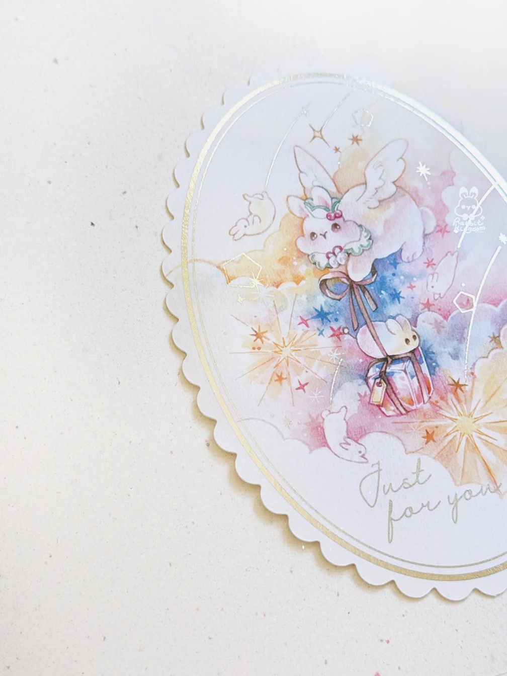 Pei+Pei．花邊燙銀明信片 萬用卡